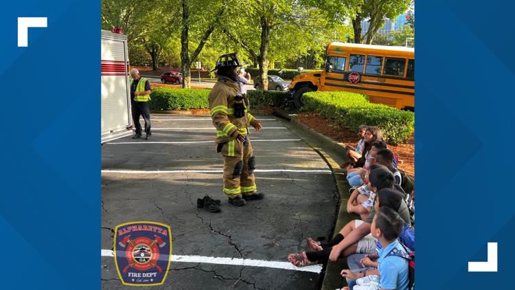 Alpharetta firefighters turn bus mishap into an unforgettable day for kids