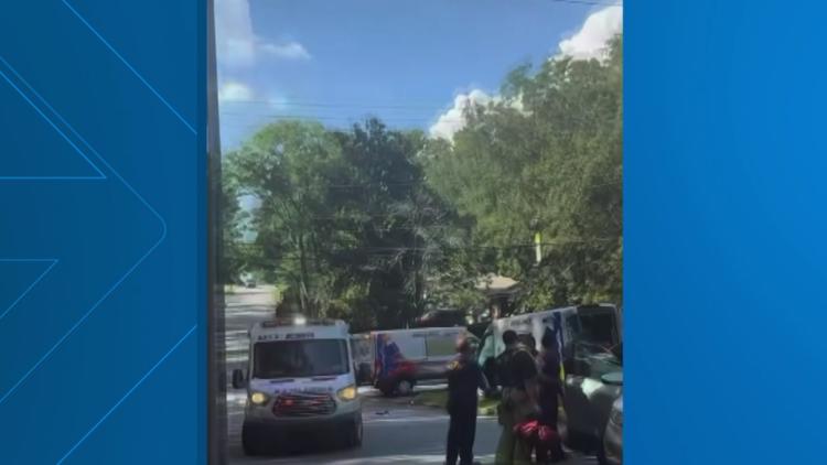 Ambulance involved in DeKalb County crash