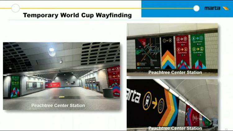 MARTA says World Cup initiatives, including event-specific signage and tunnel Wi-Fi, are on track