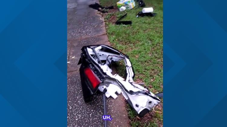 DeKalb County resident speaks out after debris from crash was left in her yard