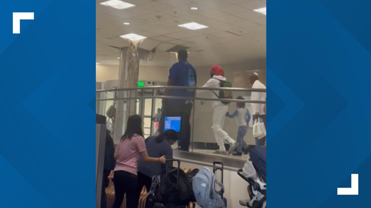 'It stinks really bad': Passenger describes moment he saw apparent sewer line break at Atlanta airport