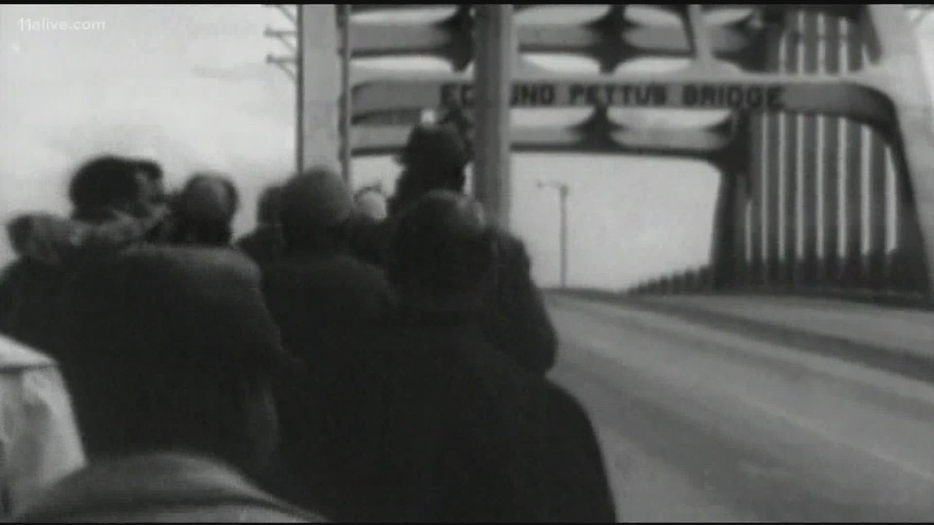 The bridge is in Selma, Alabama.