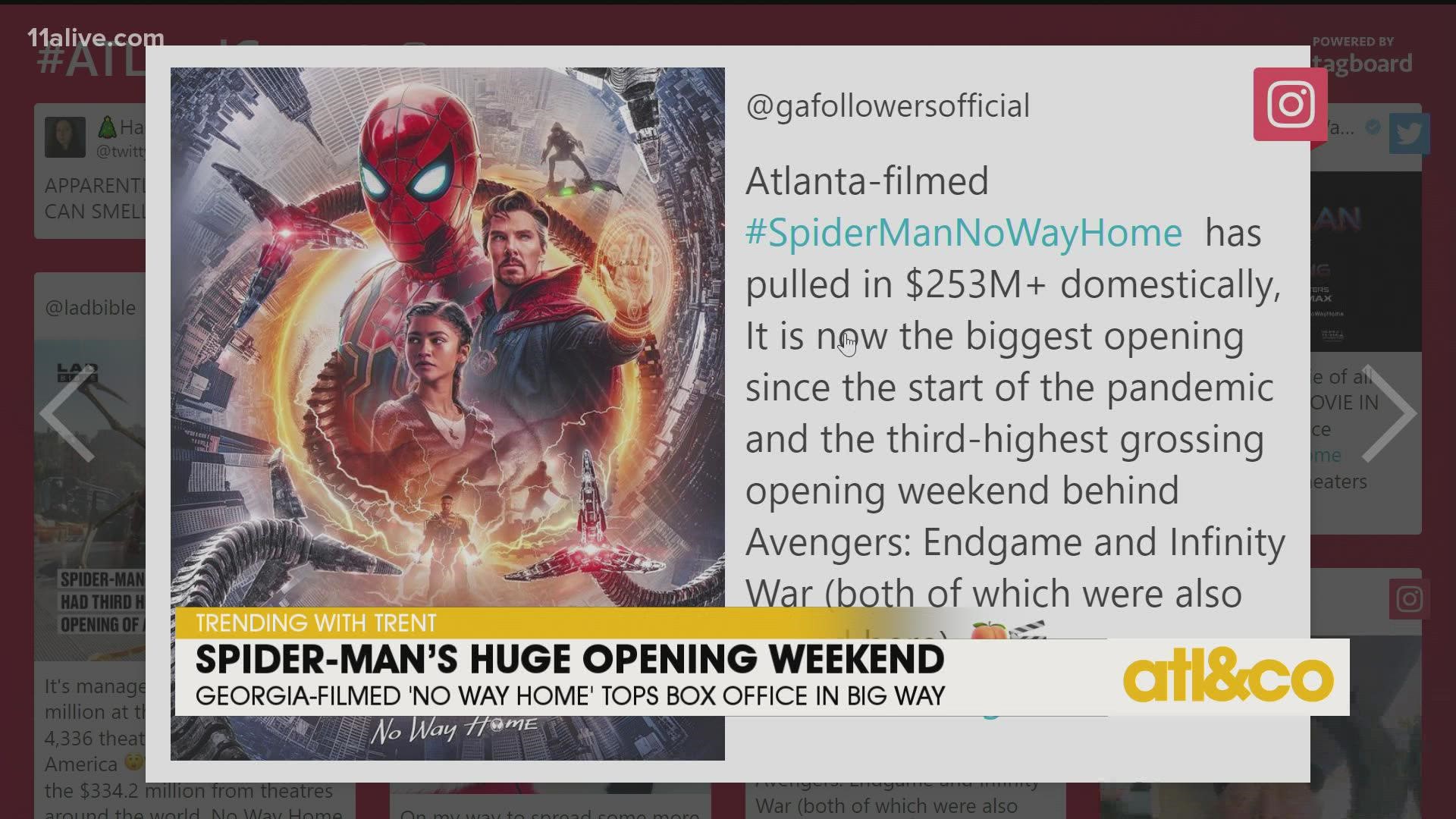 'Spider-Man: No Way Home' raked in huge numbers at the box office, the highest gross since the pandemic hit.
