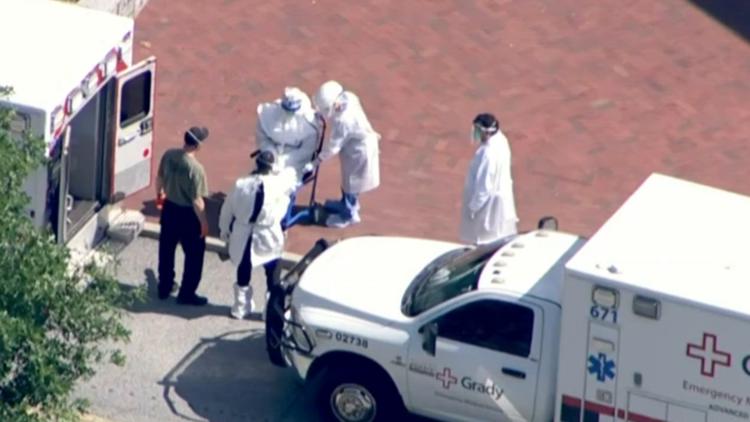 Why were patients from hantavirus-hit cruise brought to Atlanta?