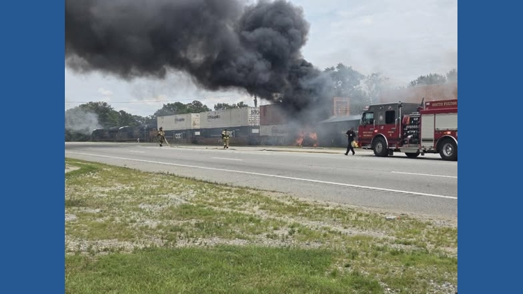 Tractor-trailer and train collide in Fairburn; Highway 29 closed