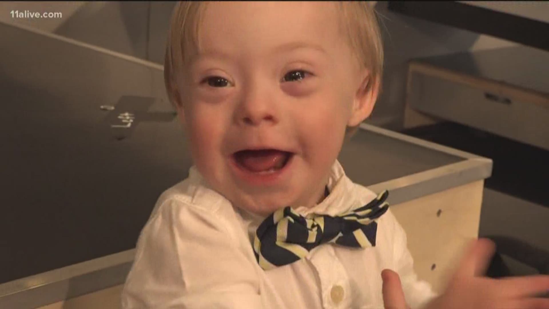 Firstever Gerber baby poses with current Gerber baby