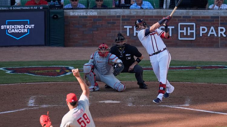 Braves rally past Phillies in Game 1 of wild card series after thrilling Austin Riley go-ahead homer