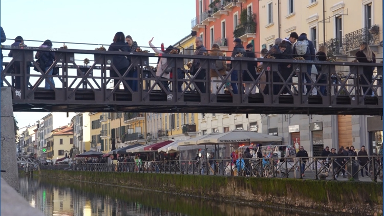 Milan’s historic canals draw visitors during 2026 Winter Olympics