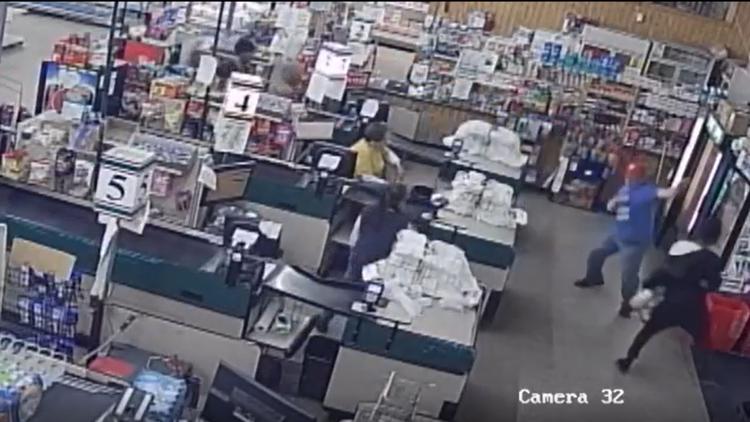 Police searching for armed robbery suspects who shot employee in face with pellet gun