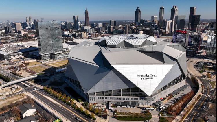 Why is Mercedes-Benz Stadium now Atlanta Stadium?