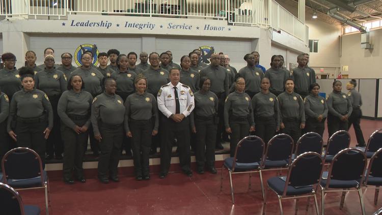 Fulton County Sheriff's Office swears in 37 new jail officers, promising boost to beleaguered facility