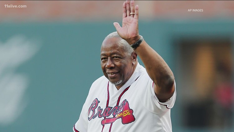 Braves chairman thanks 'two angels' Hank Aaron and Phil Niekro for World Series win