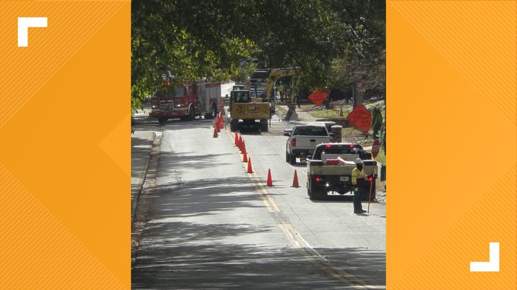 Gas leak repaired in Dunwoody, road closure still in place