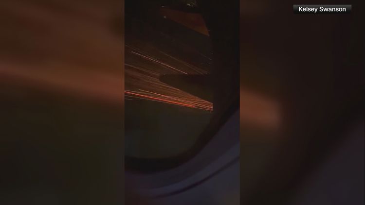 Video shows sparks coming from Delta flight; Plane returns to Atlanta airport shortly after takeoff