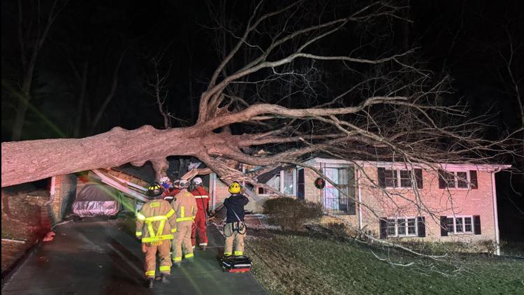 Residents in Mableton injured after tree falls on home, officials say