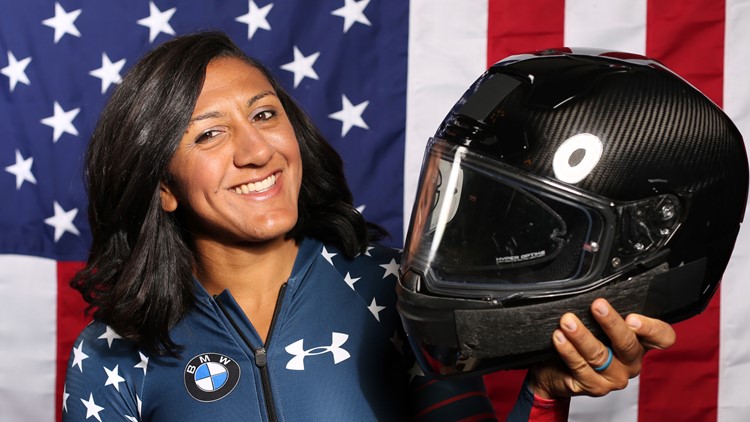 Most decorated Black Winter Olympian from metro Atlanta in Milan-Cortina for promo photo shoots