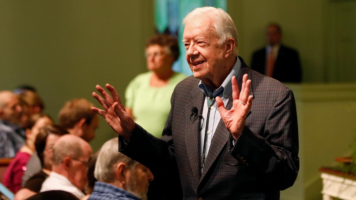 Jimmy Carter votes in 2024 election