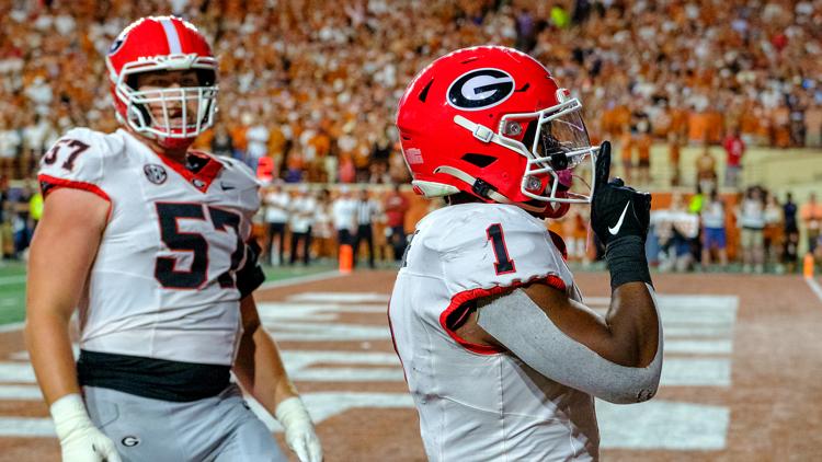 Georgia moves up in college football poll after win against Texas