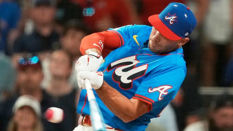 Braves' Olson hits 15 HRs, fails to advance out of Home Run Derby first round