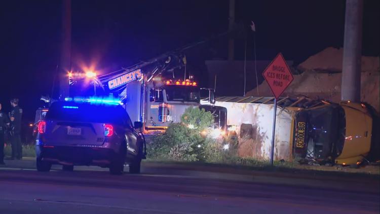 Rockdale County Schools releases update on Friday night's school bus crash that injured several people