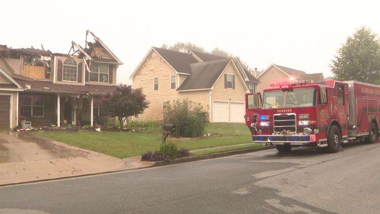 Fairburn family's home destroyed after 2 fires within 24 hours