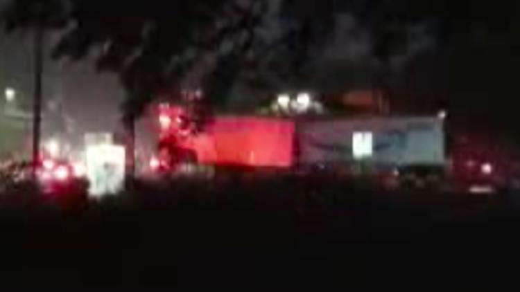 Dramatic video shows train crashing through truck stuck on tracks in Union City