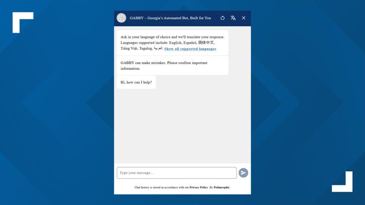 Georgia's Secretary of State website rolls out new AI chatbot