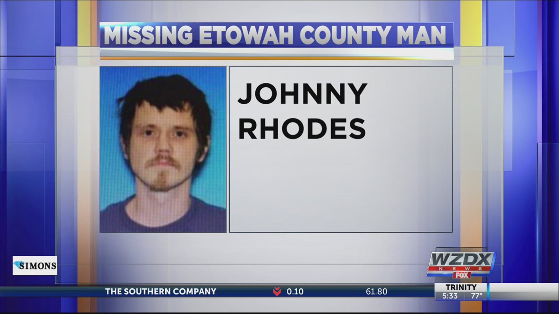 A reward is being offered in the hope that is will help bring missing Johnny Rhodes home.