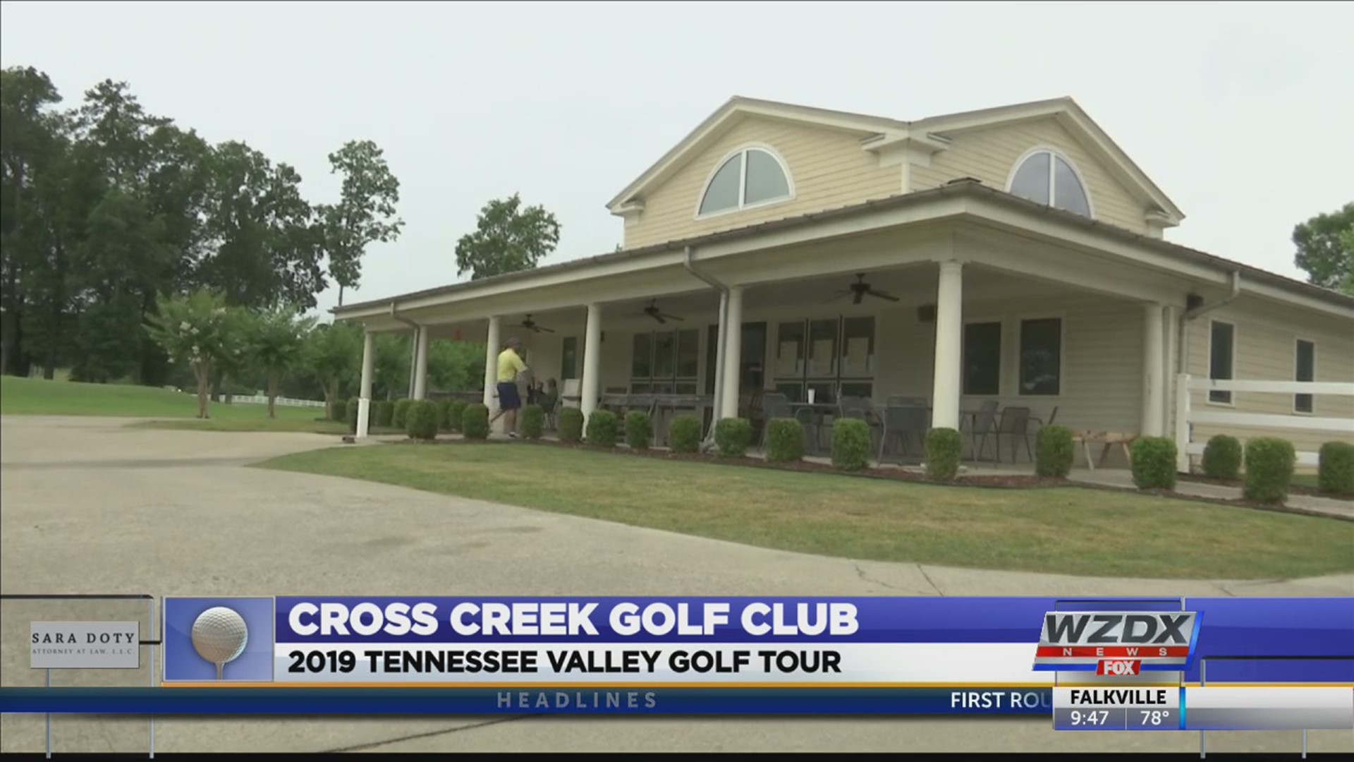 The Cross Creek Golf Course in Cullman is rated one of the best municipal courses in Alabama by several golf magazines and tonight it's featured in our 2019 Tennessee Valley Golf Tour.