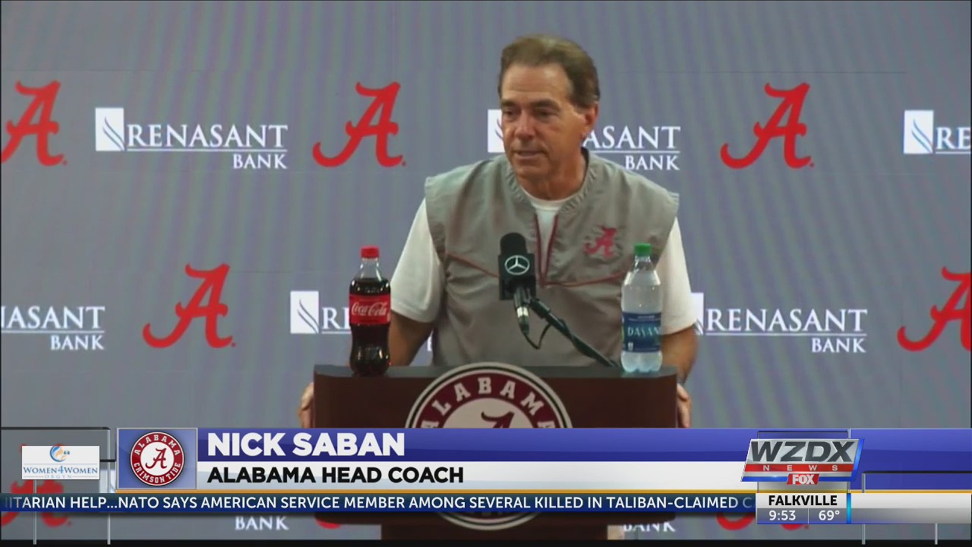 On Saturday, Nick Saban lost his mind in the midst of a blowout win over Duke. On Wednesday, the Alabama head coach said he paid a price at home for his infraction.