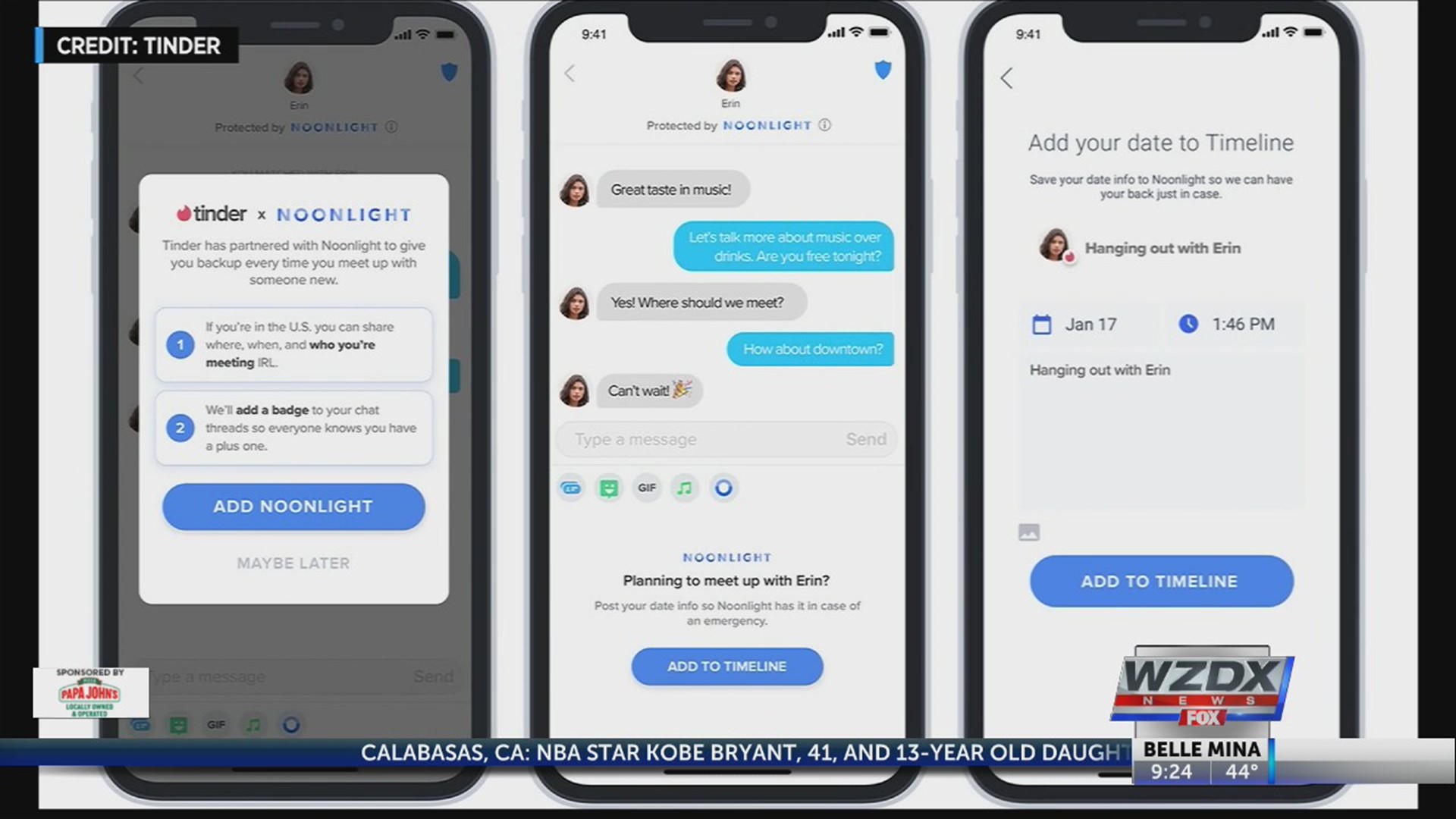 The parent company of dating app Tinder is adding a new "panic button" feature to allow users to call for help even if they can't dial 911, talk or text.