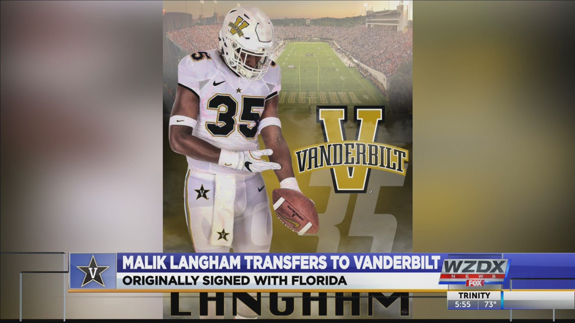Former Lee High School standout Malik Langham will continue to play football in the SEC. This week, he transferred to Vanderbilt.