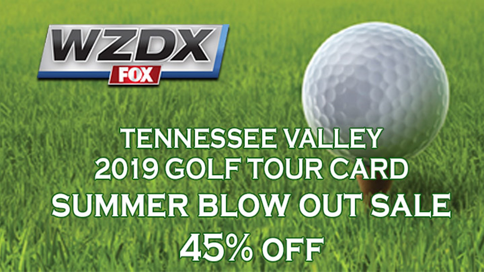 Get your Tennessee Valley 2019 Golf Tour Card!