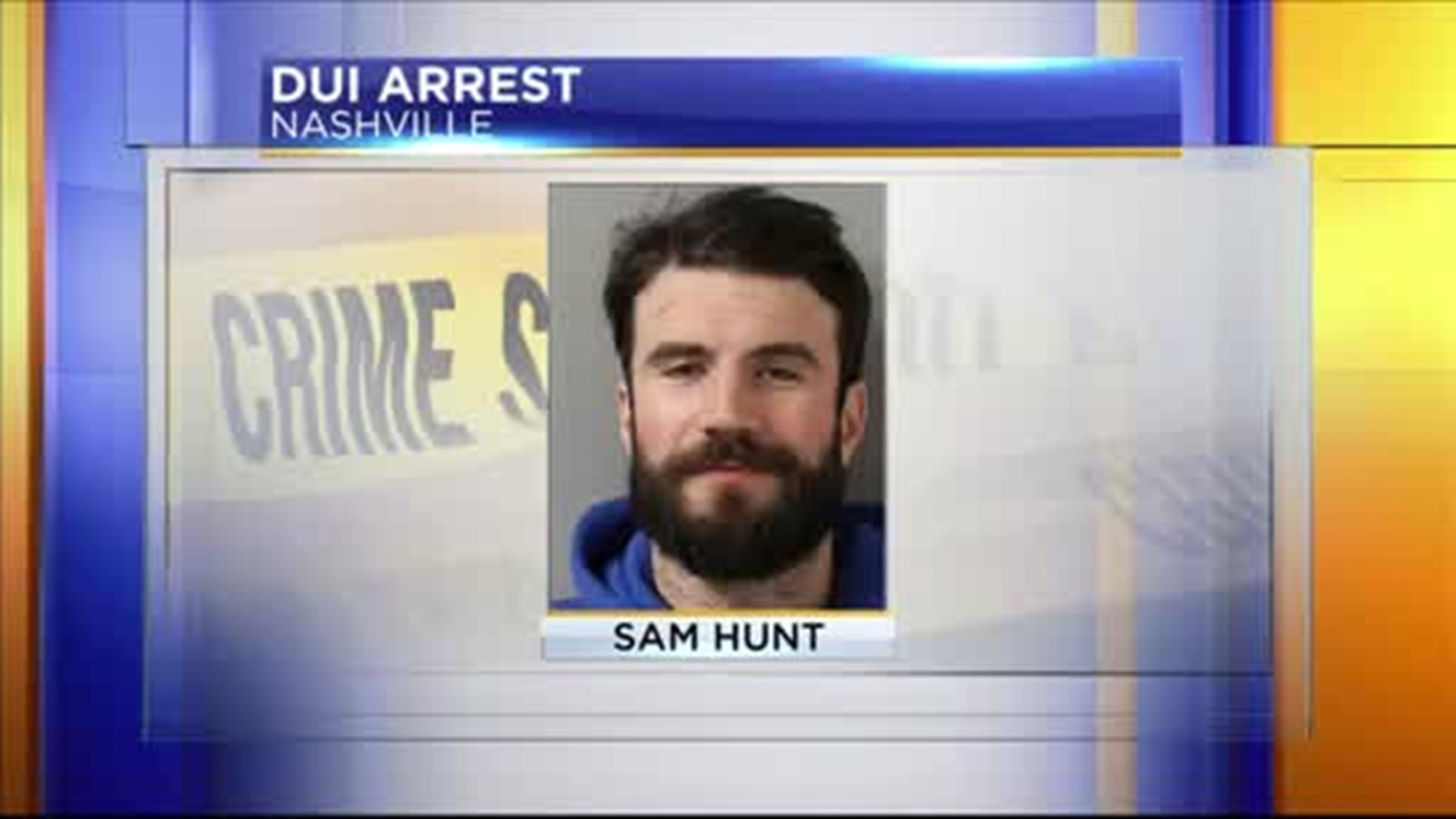 Country singer Sam Hunt was arrested for driving under the influence and violation of the open container law after police in Nashville stopped him for driving the wrong way down a one-way road.