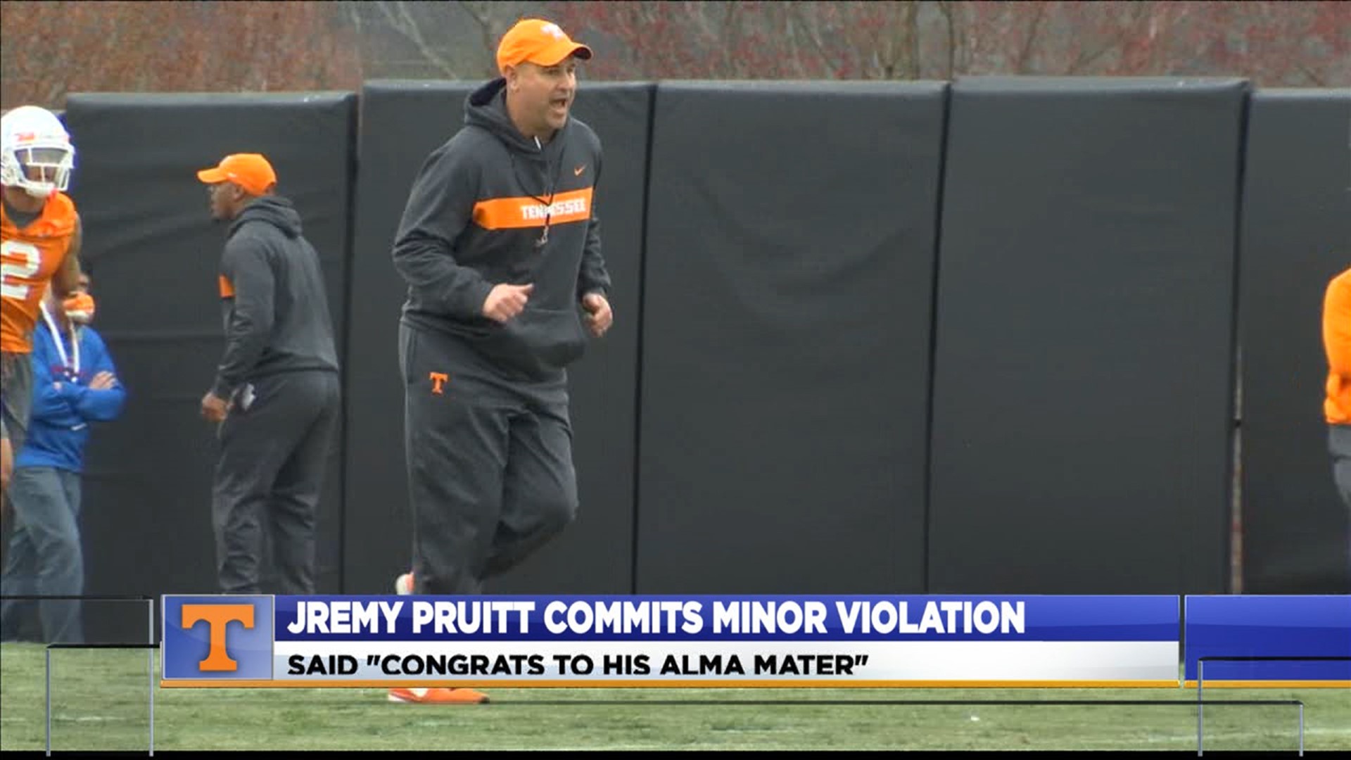 Tennessee football coach Jeremy Pruitt committed a minor NCAA violation earlier this year by tweeting out his congratulations when the high school he attended won an Alabama state basketball title.