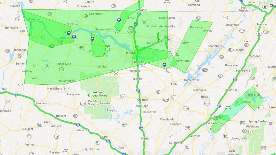 Flooding Advisory and Road Closures for Tennessee Valley ...