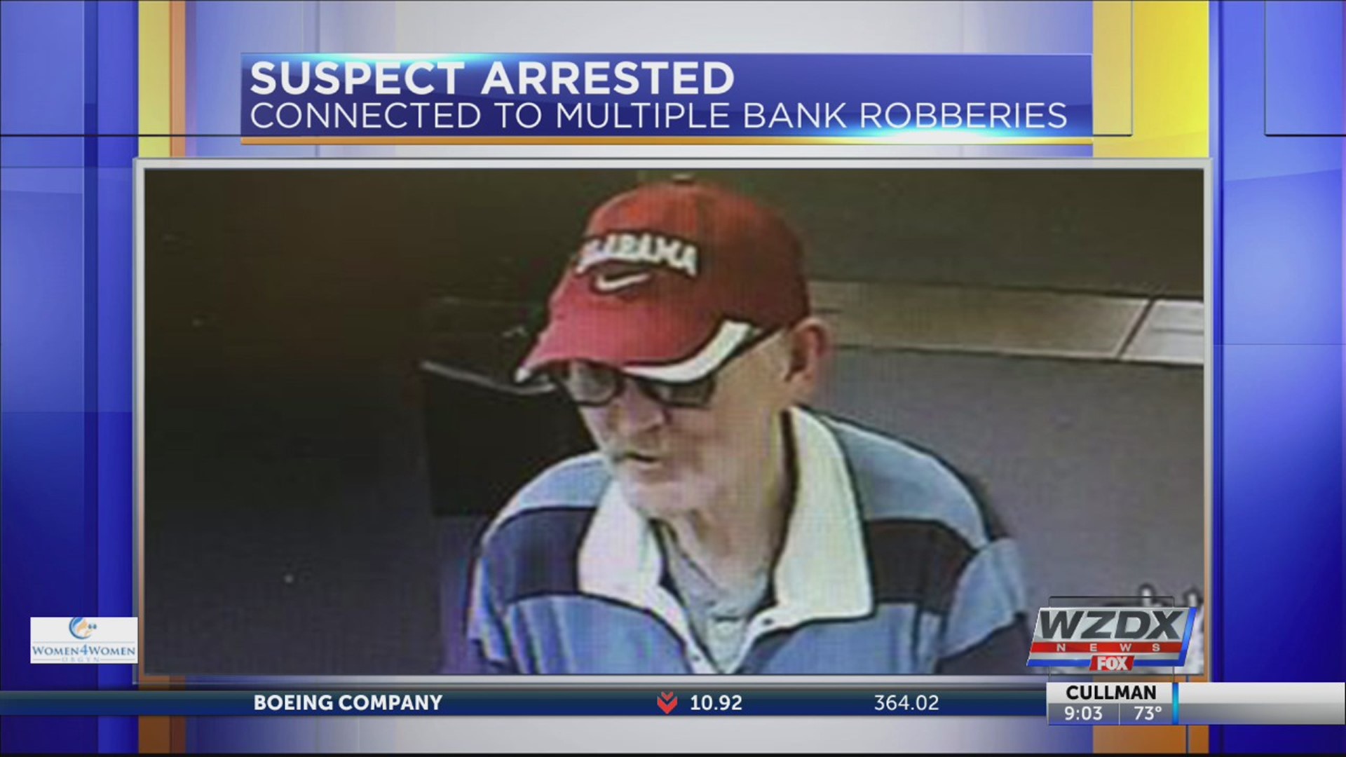 A man wanted on multiple bank robberies over the last few years has been arrested at a home in Florence.