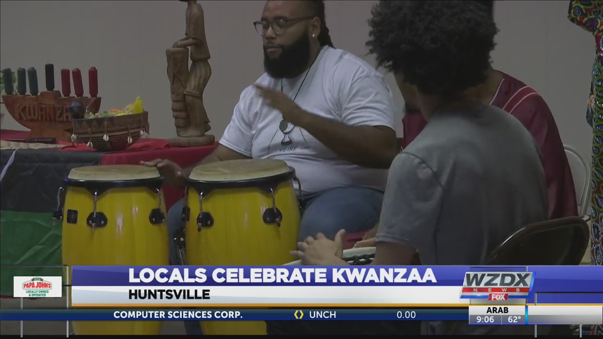 Locals celebrate Kwanzaa in Huntsville.
