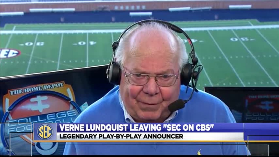 1989 NFL Pro Set Verne Lundquist CBS #21