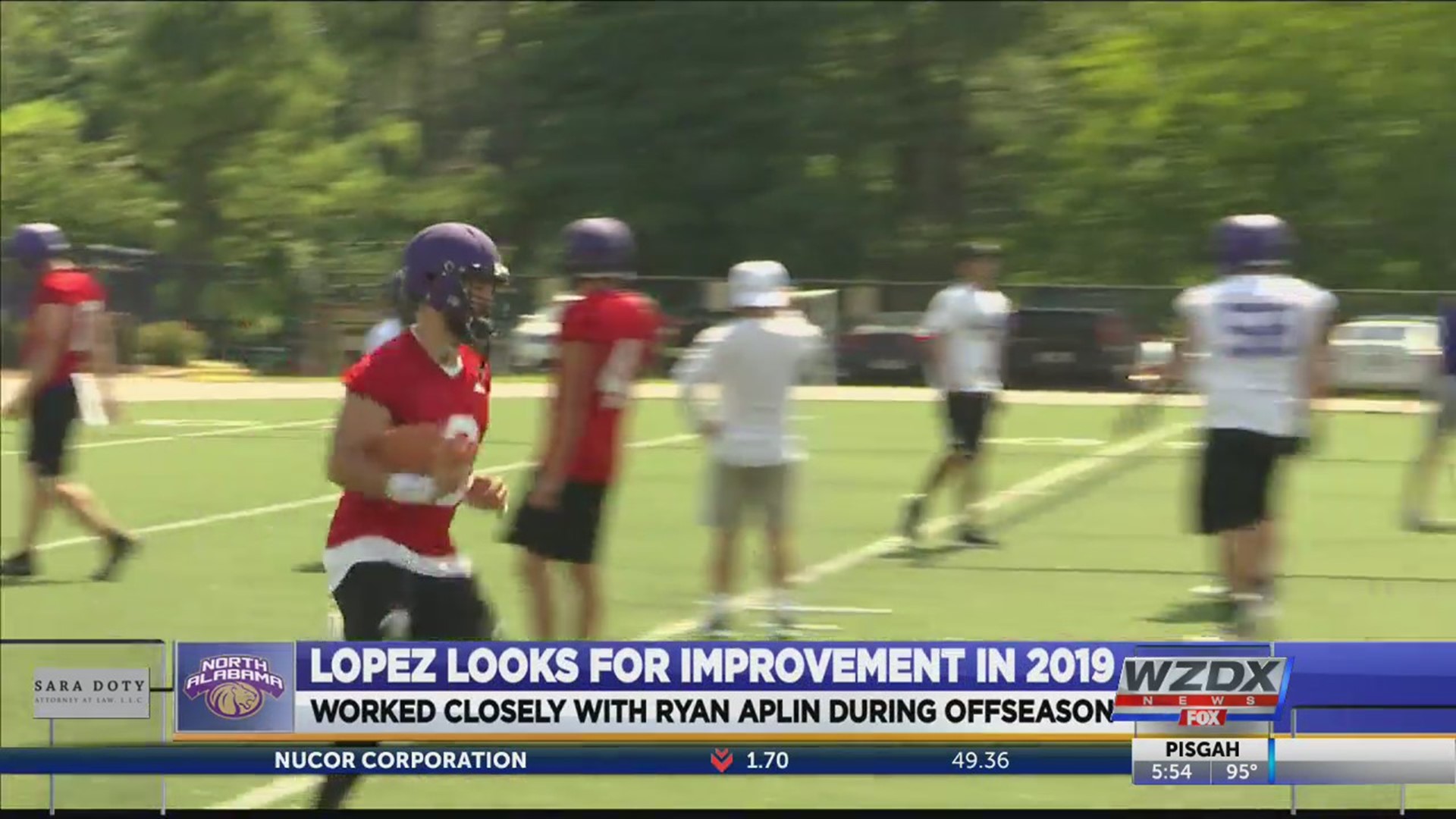 UNA senior quarterback Christian Lopez has worked closely with Lions' offensive coordinator Ryan Aplin. Hopefully, the extra time together will yield positive results in 2019.