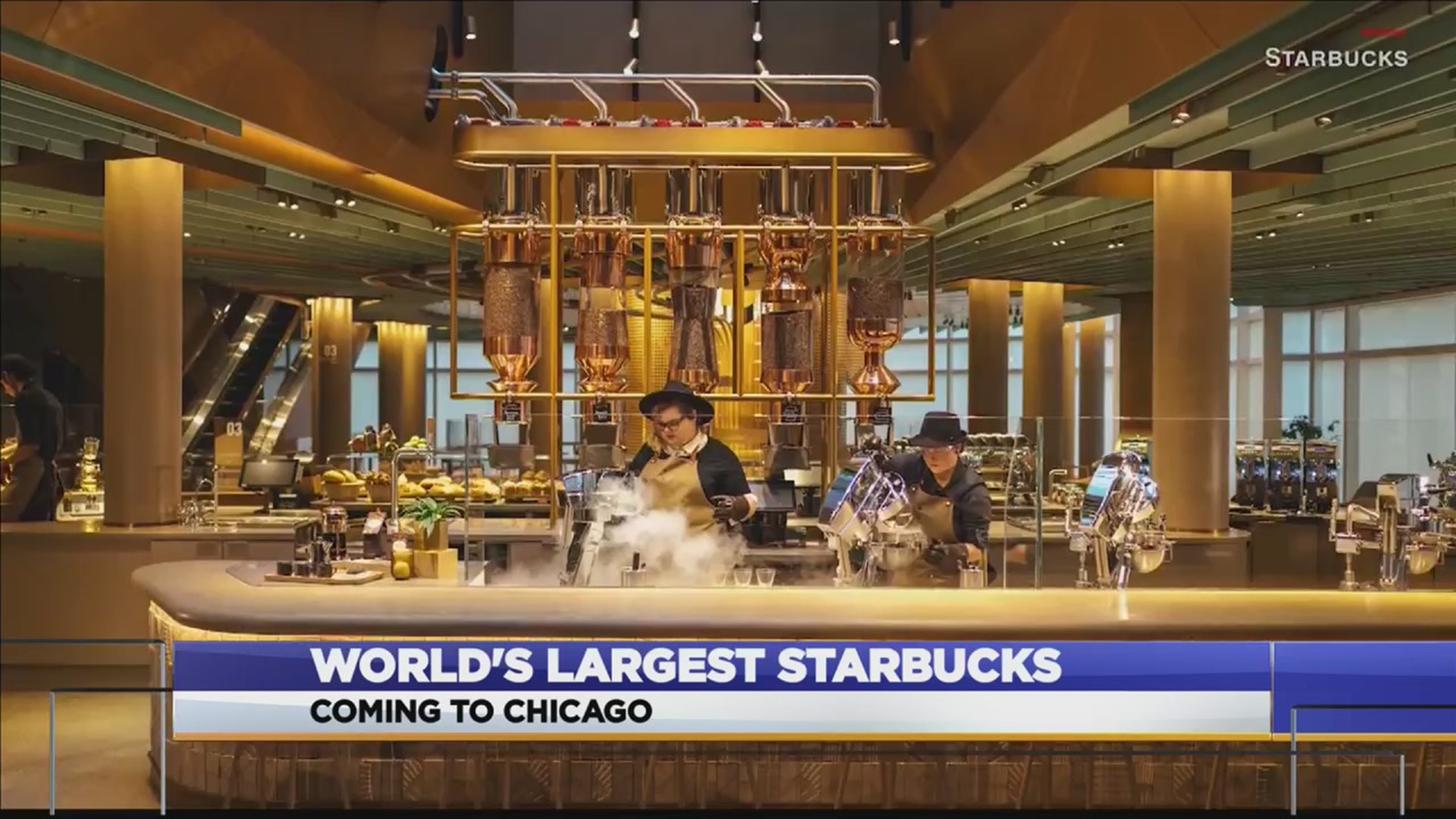 Starbucks Coffee Company unveiled Starbucks Reserve Roastery Chicago Wednesday, which opens its doors to the public on Friday, November 15.