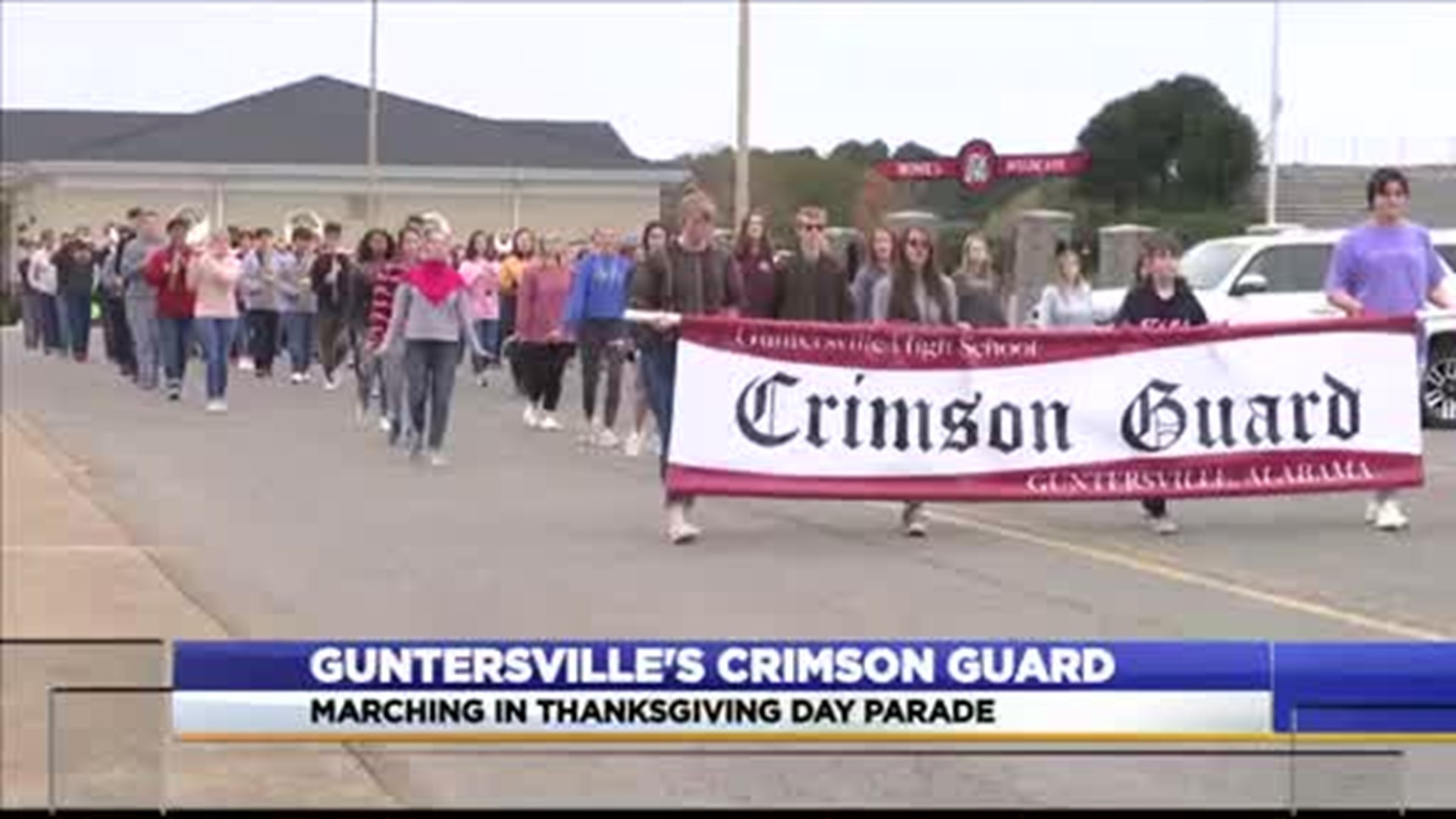 The Guntersville High School band had their last practice today before heading to Philadelphia to march in the 2019 Thanksgiving Day Parade.