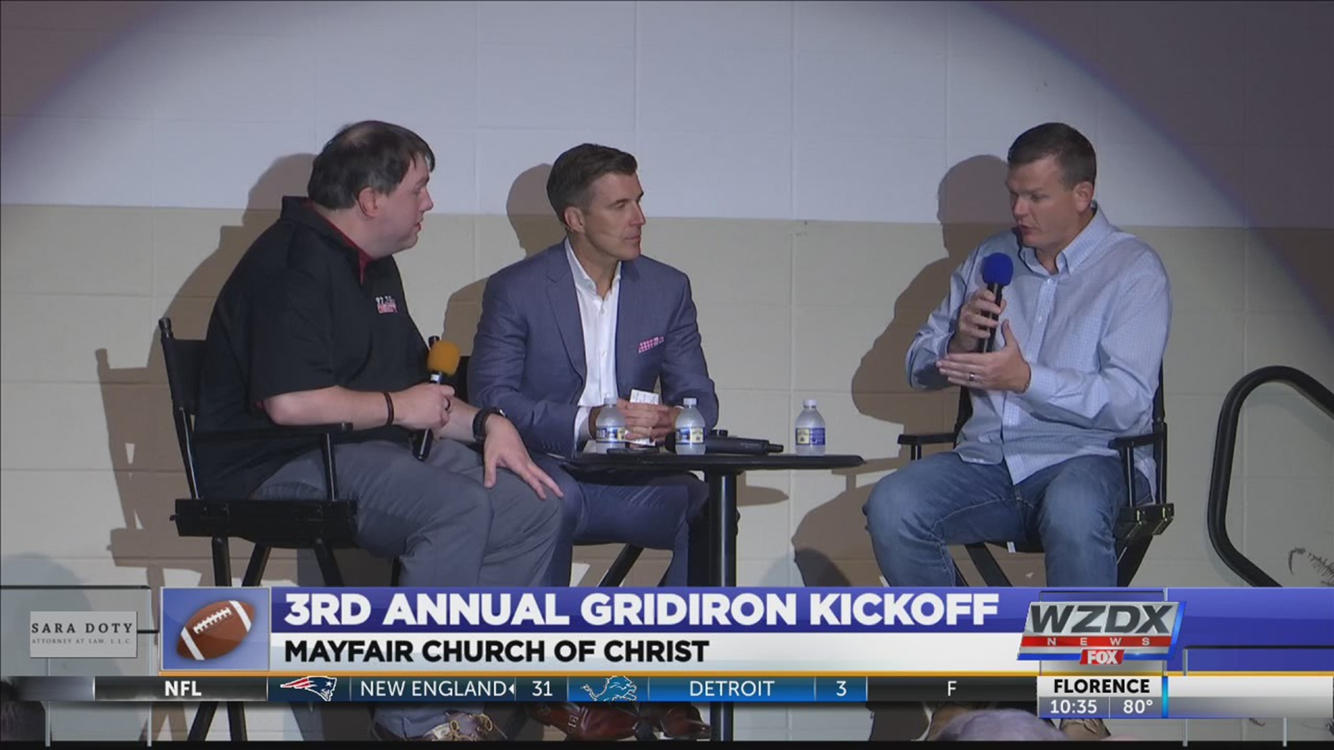 Muscle Shoals native and ESPN College Gameday host Rece Davis spoke to a crowd 550 at the Mayfair Church or Christ for their annual "Gridiron Kickoff" event