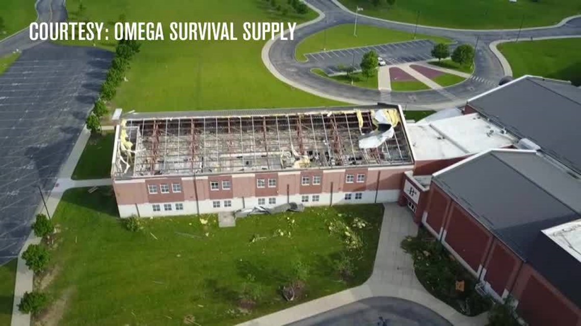 VIDEO Brookville High School heavily damaged in storms