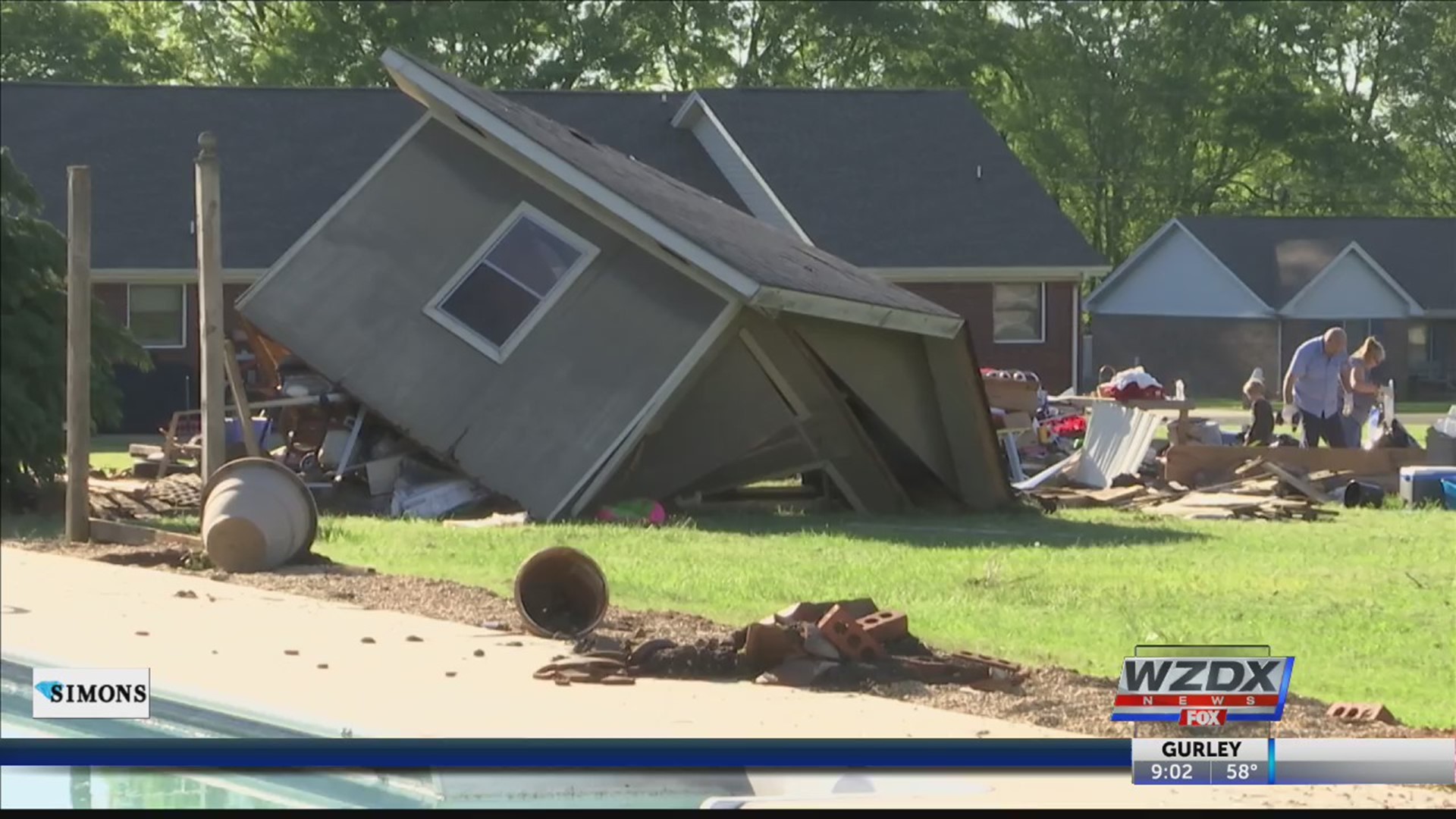 Cleanup underway after EF-1 tornado rips through Colbert County ...