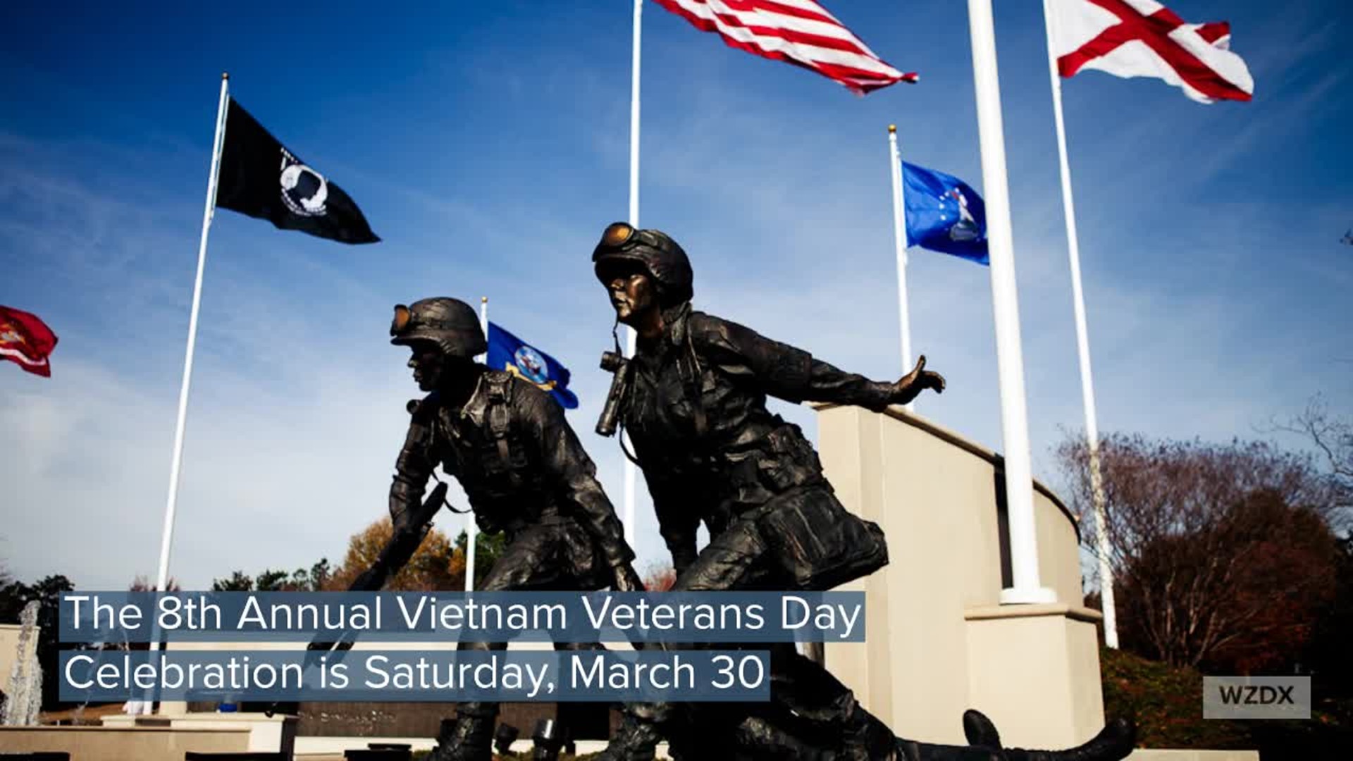 The 8th Annual Vietnam Veterans Recognition program will be Saturday, March 30 at the Huntsville Madison County Veterans Memorial.