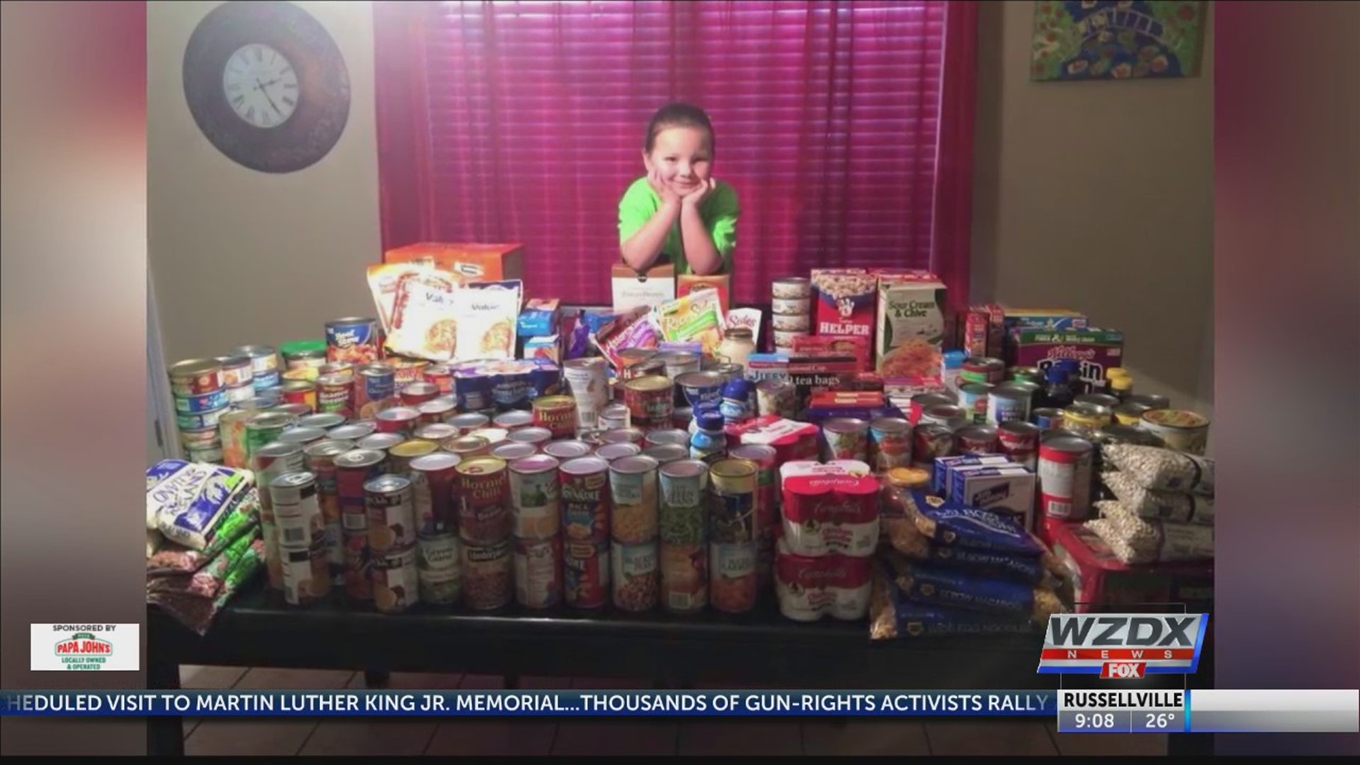 On January 21, 2020, Kendall Preston will turn 12 years old, and all she wants for her birthday is canned food. This year, the donations she receives will go to the Rose of Sharon Soup Kitchen.