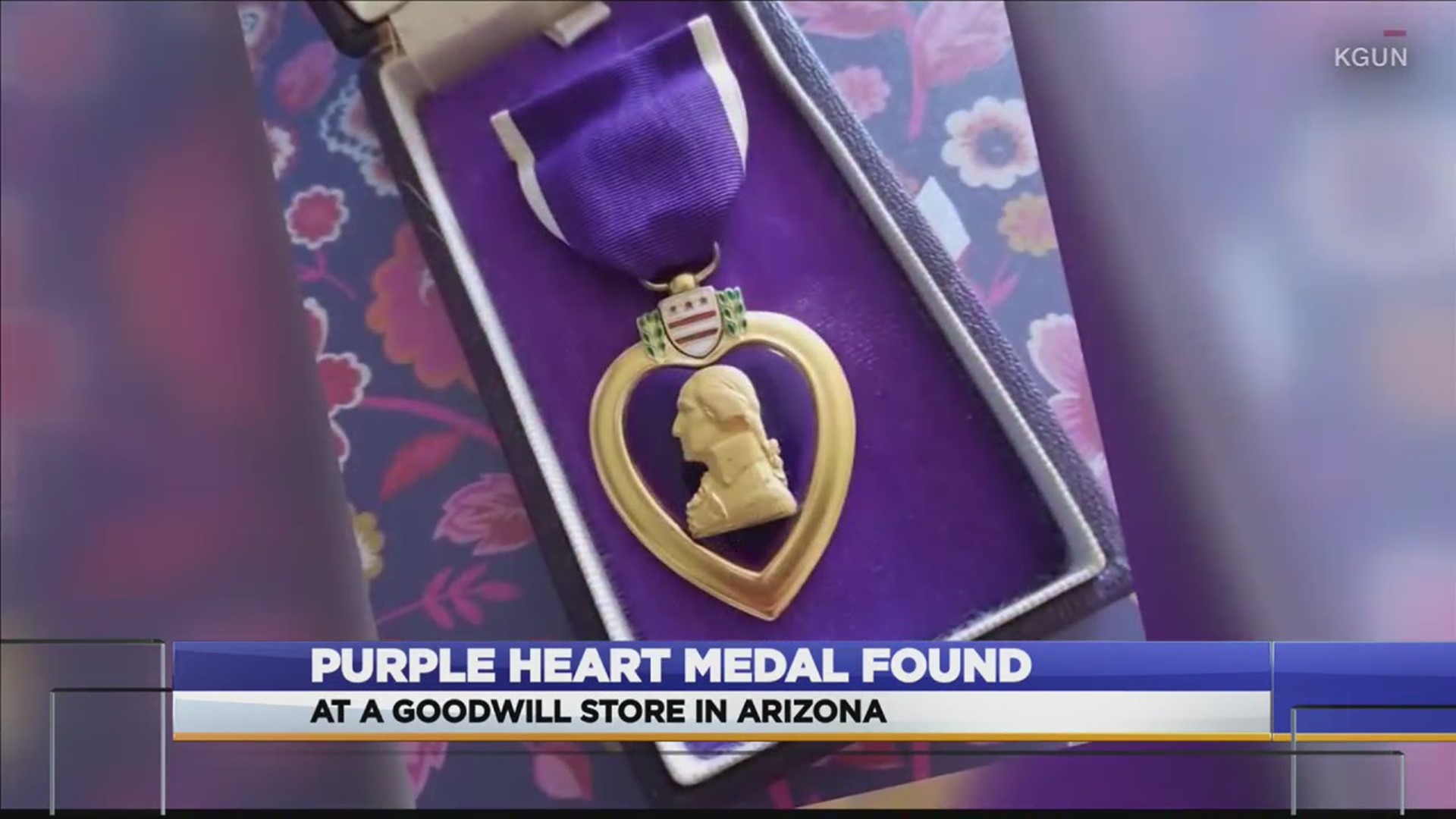 A Purple Heart medal was found at Goodwill.