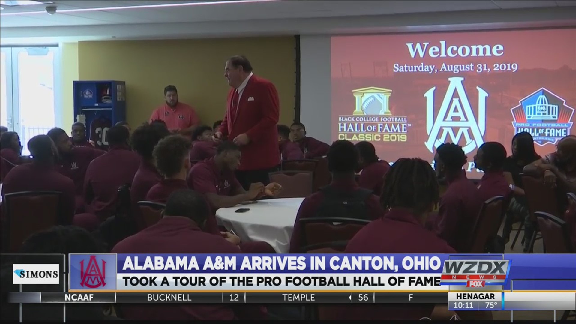 Alabama A&M arrives in Ohio, preps for season opener against Morehouse in BCFHOF Classic
