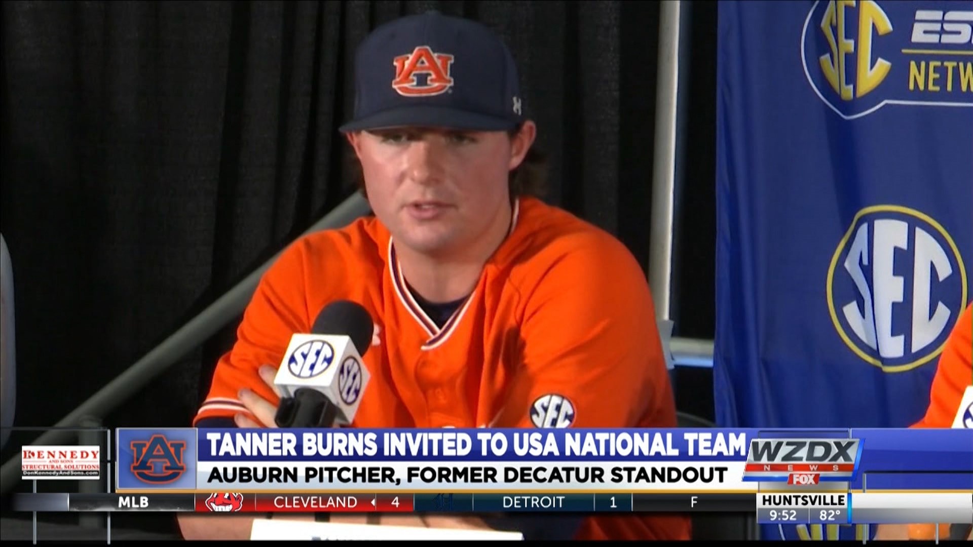 Tanner Burns To Compete For Usa Baseball Collegiate National Team Rocketcitynow Com